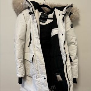 Noize Women's White Parka Jacket